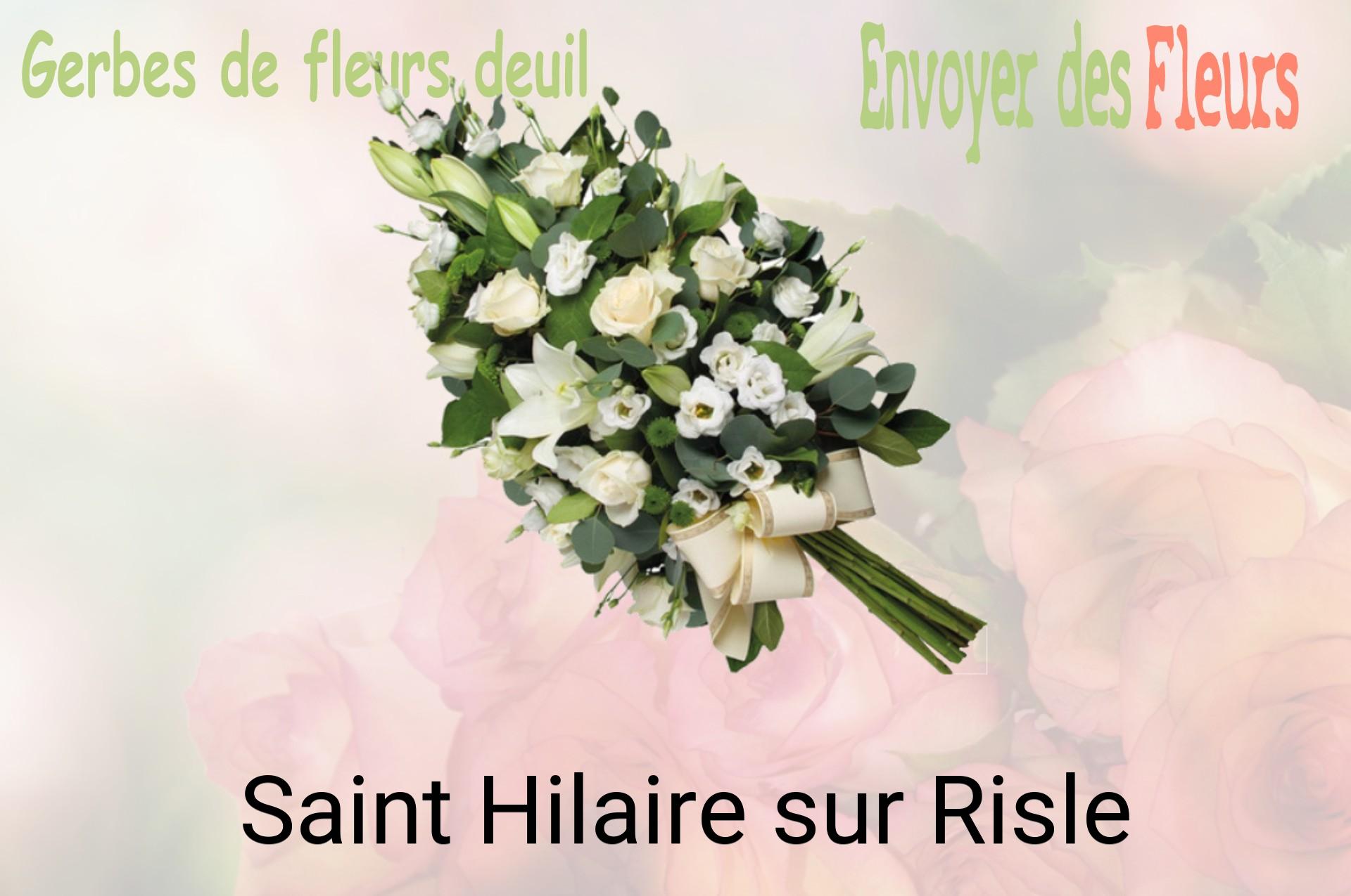 Gerbe de fleurs de deuil livrée à Saint-Hilaire-sur-Risle